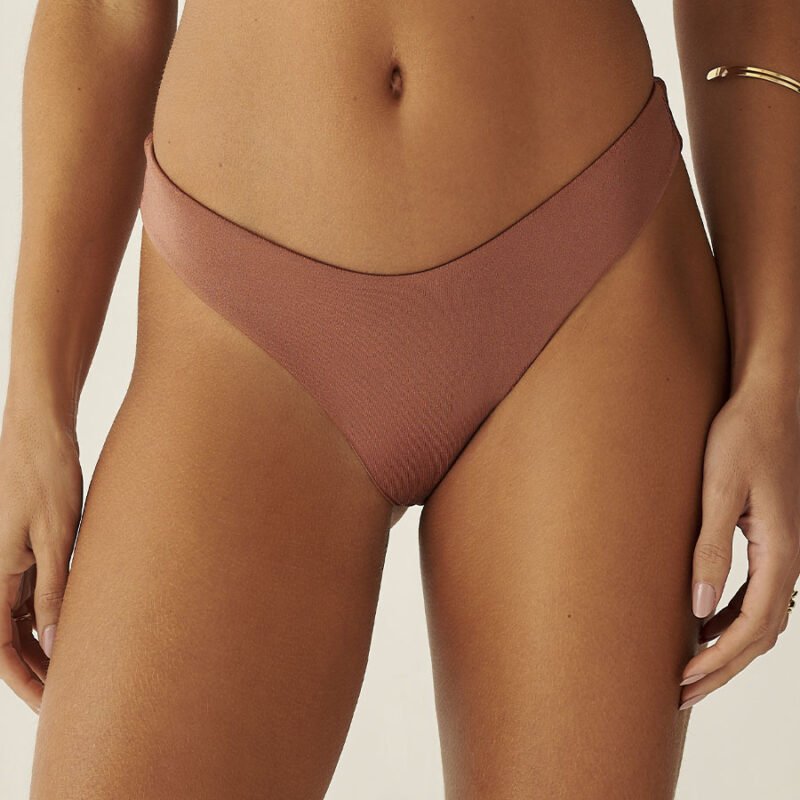 Calcinha Asa Delta Marrom Semi Fio Duna