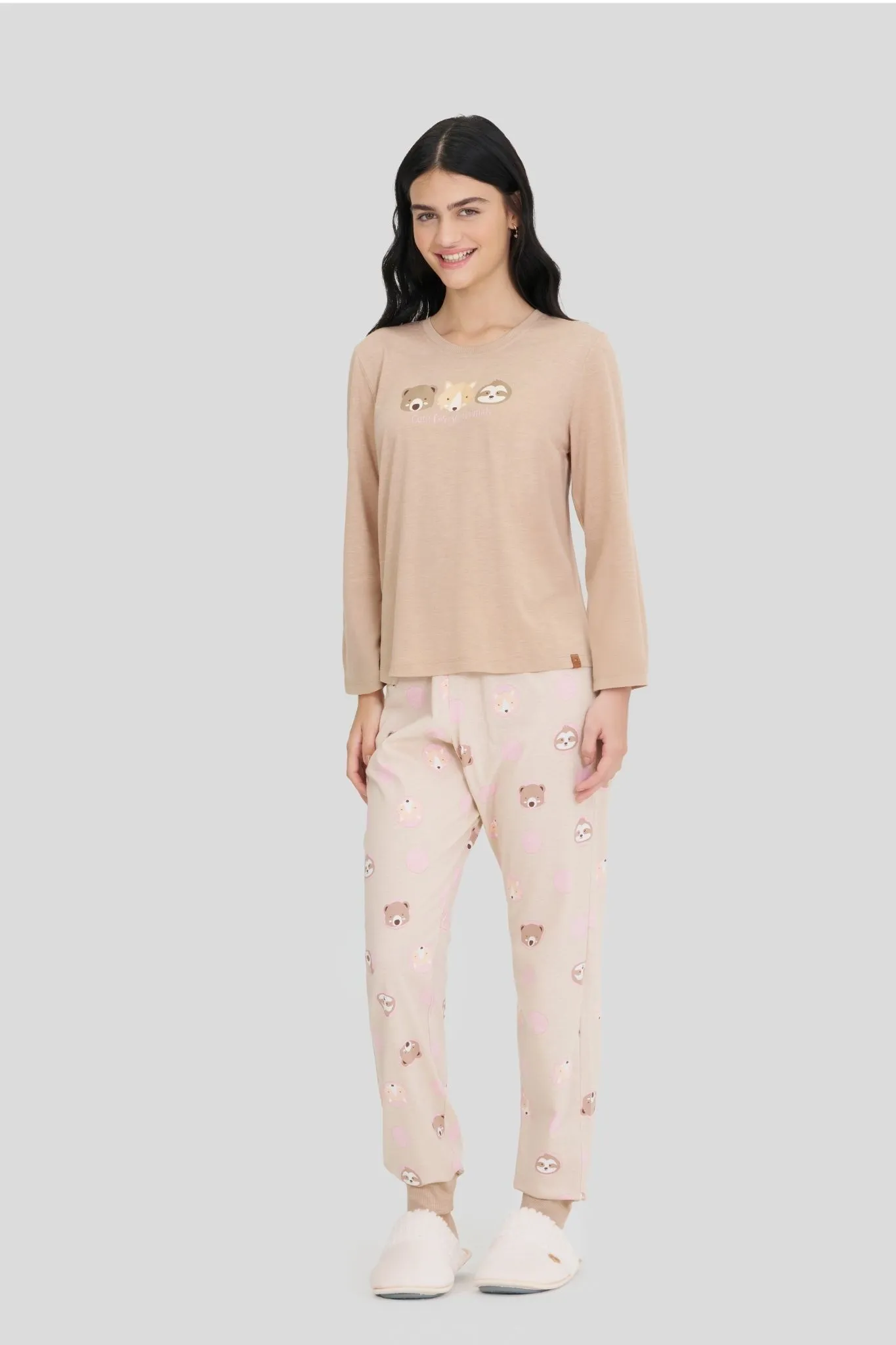 Pijama Longo Feminino Floresta