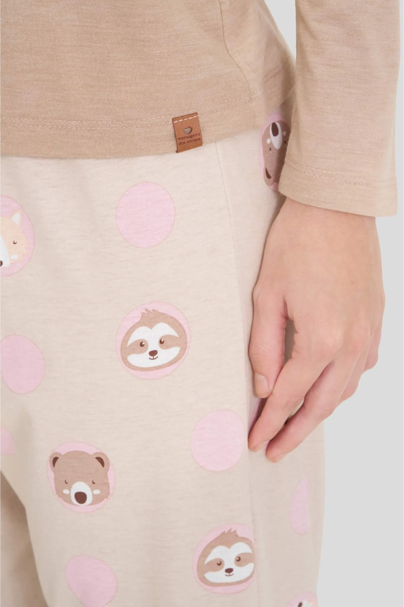 Pijama Longo Feminino Floresta - Imagem 3